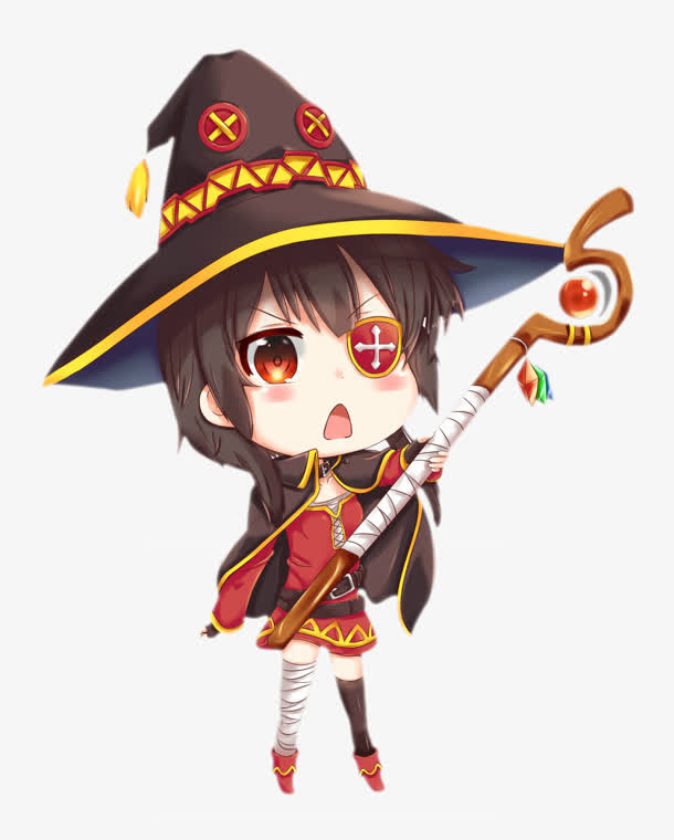 合成创意效果男生小女巫免抠