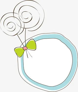 手绘卡通照片框免抠