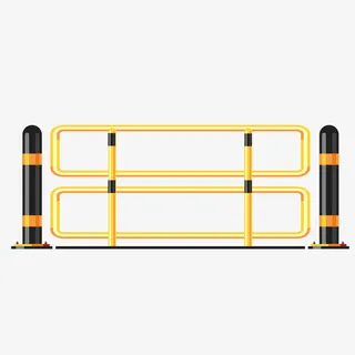 路障栏杆围栏免抠