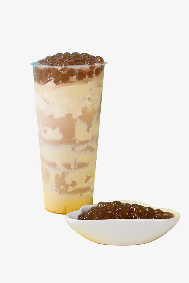 珍珠奶昔产品实物免抠