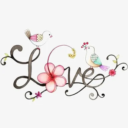LOVE艺术字免抠