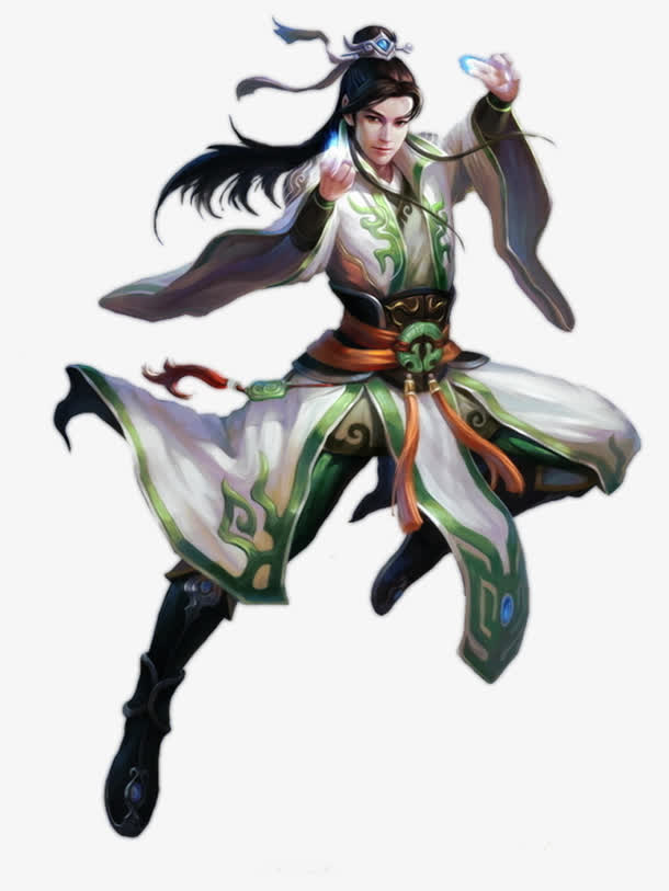 立绘原画游戏公子男子人物免抠