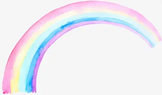 七彩颜色飘飘免抠