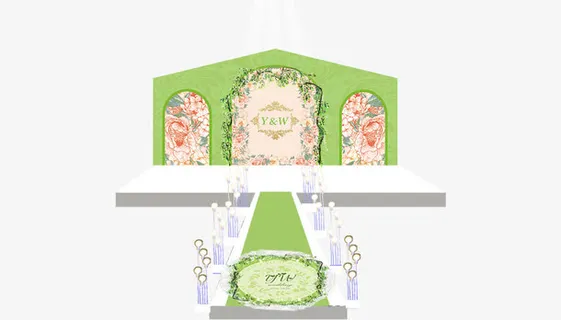 婚礼效果图免抠