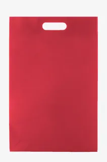 红色空白无纺布袋免抠