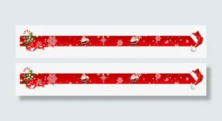 淘宝店圣诞节导航栏免抠