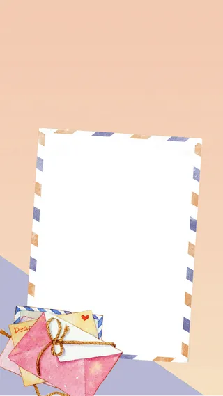 粉色信封爱情告白背景高清