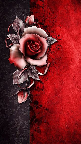 金属质感花朵背景高清