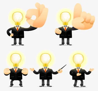 手势卡通形象免抠