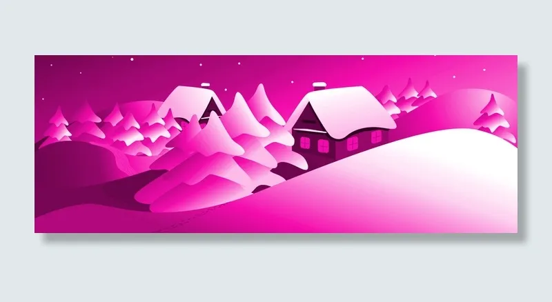 卡通雪景高清