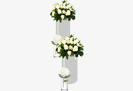 主题婚礼现场罗马柱免抠