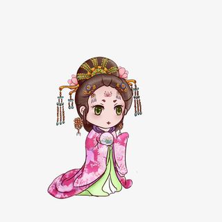 卡通唐朝杨贵妃素材免抠