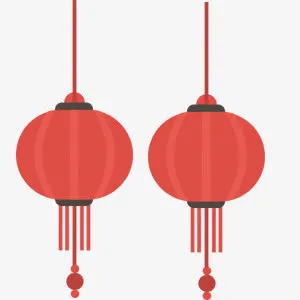 圆形灯笼免抠