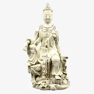 明代风格观音像免抠