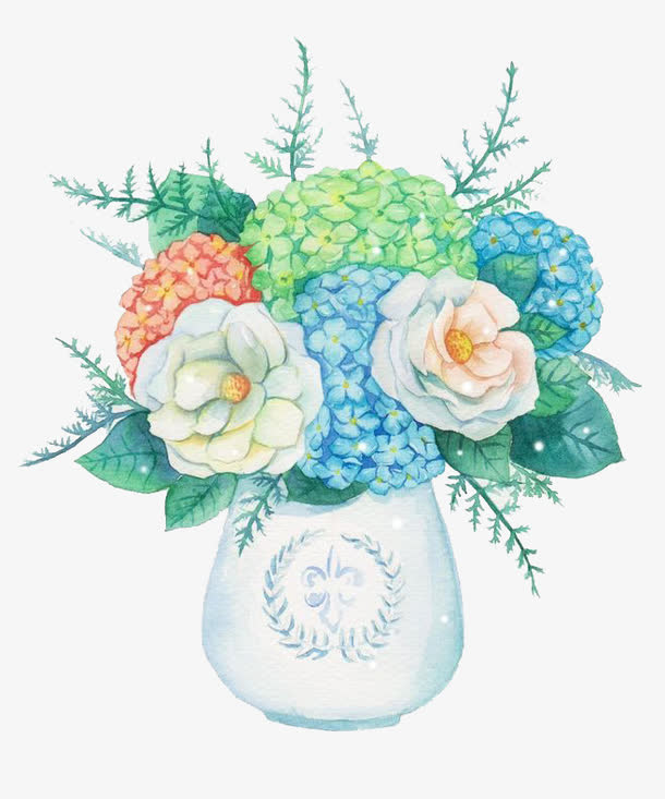 水彩鲜花免抠