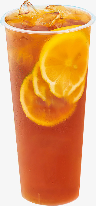 冰爽饮品柠檬茶免抠