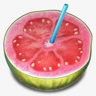 西瓜插管子的西瓜免抠