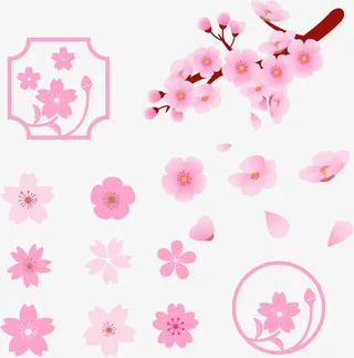 玫瑰花矢量免抠