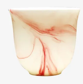 中式复古琢陶瓷小酒杯免抠