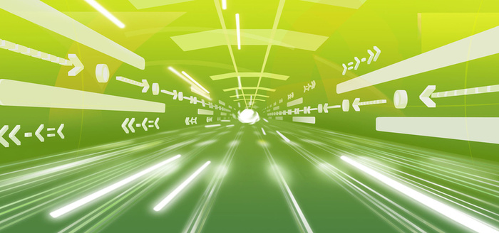 绿色箭头科技背景高清