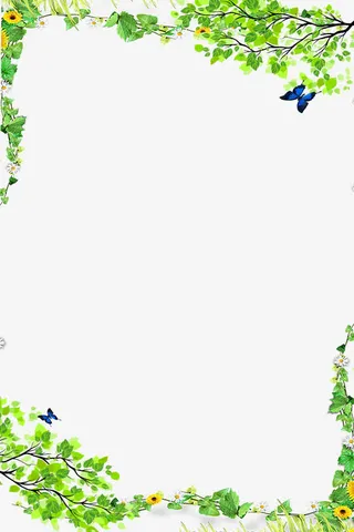 年店铺春季促销海报边框免抠