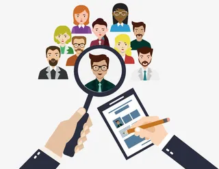 春季企业招聘大气海报免抠