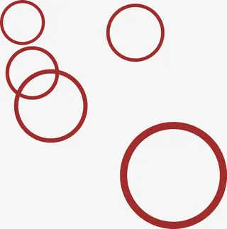 彩色动感圆形免抠