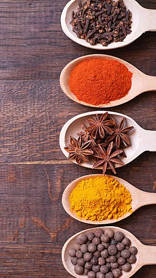 调味品勺子木板H5背景高清