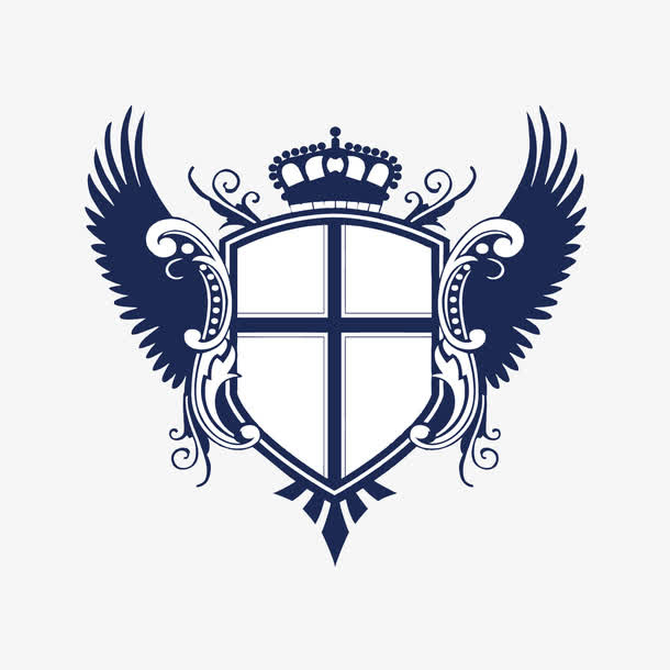 矢量翅膀边框免抠