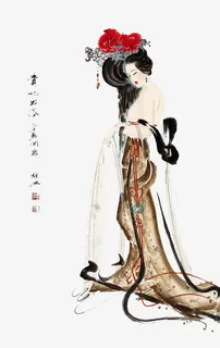 杨贵妃出浴免抠