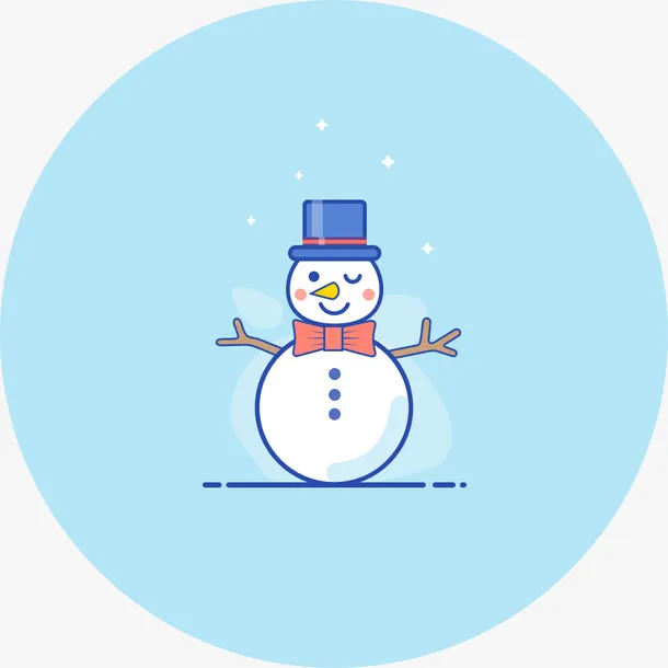 mbe风格雪人免抠