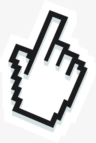 鼠标手势点击指针免抠