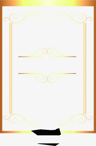 金属质感花纹边框免抠