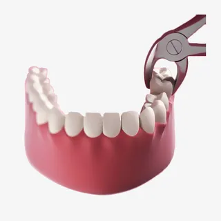 卡通立体拔牙模具免抠免抠