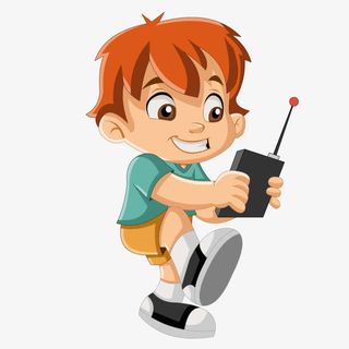 男孩卡通玩具遥控器免抠