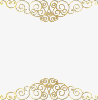 上线欧式花纹边框免抠