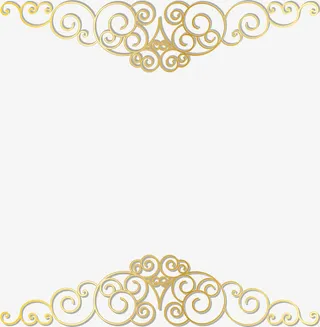 上线欧式花纹边框免抠