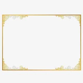 元宵春节新年复古边框免抠