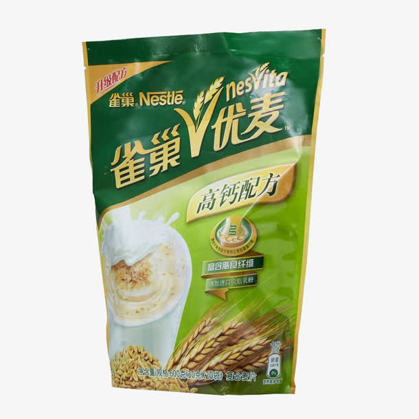 雀巢优麦高钙配方麦片免抠