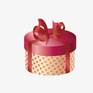 手绘卡通装饰礼盒精美礼盒广告设免抠