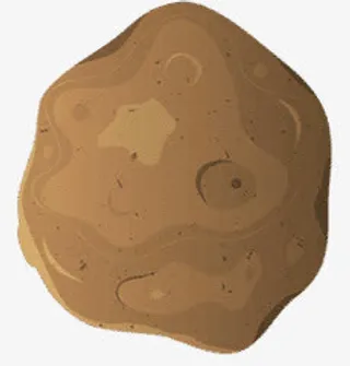 卡通泥块装饰免抠