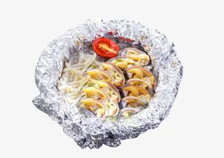 花蛤锡纸花甲粉食物免抠