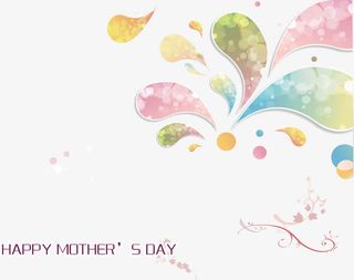 彩色炫彩卡通花纹节日免抠