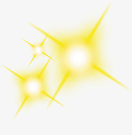 高清活动海报黄色光效免抠