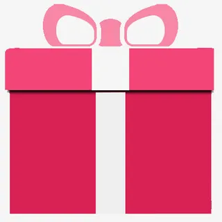 粉红色盒子免抠
