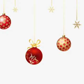 圣诞挂件免抠