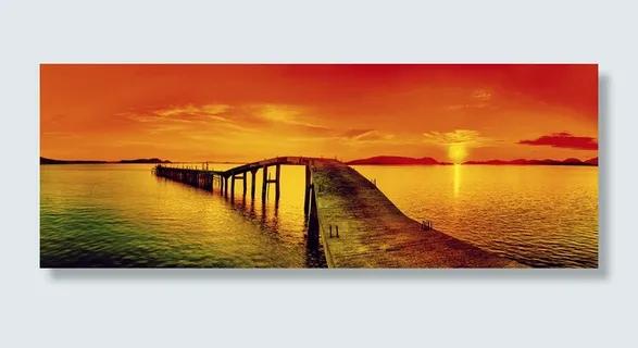 水边木道背景高清