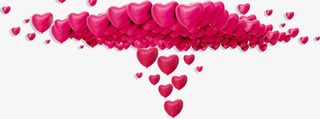 红色爱心气球免抠