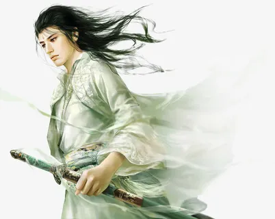 古风立绘持剑男子免抠