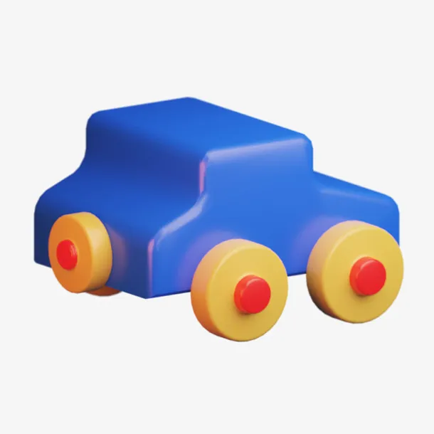 C4D立体3D模型卡通汽车免抠